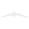 Ekena Millwork Archdale Architectural Grade PVC Gable Bracket, 72"W x 15"H x 6"D x 6"F, 5/12 Pitch GBP072X15X0606ARC00 - alternate 2